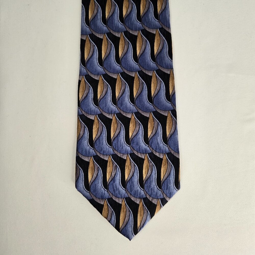 Cocktail Collection Gin & Tonic 100% Silk Blue Brown Black Men's Tie
